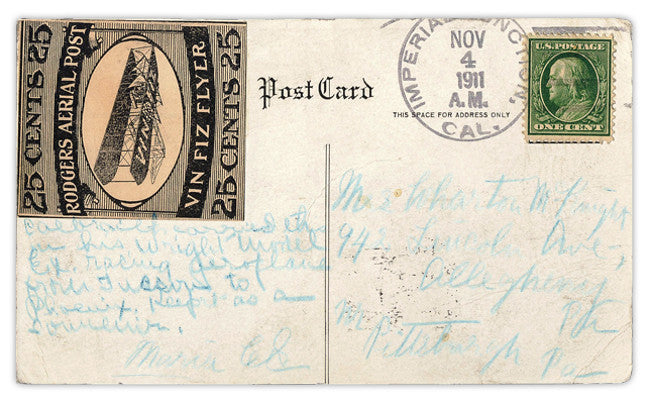 Vin Fiz Flyer Stamp 