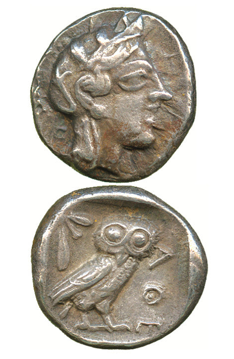 Attica Athens Silver Drachm (circa 454-404 BC)