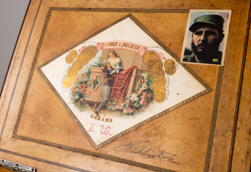 Fidel Castro's personal cigar box.