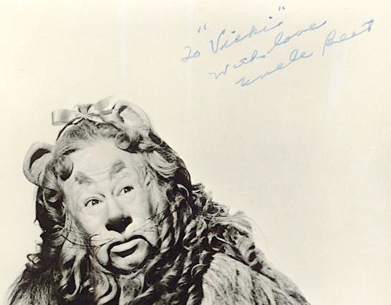 Paul Fraser Collectibles | Bert Lahr signed photo as the Cowardly Lion in The Wizard of Oz