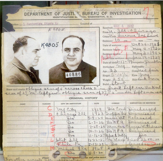Al Capone autograph 