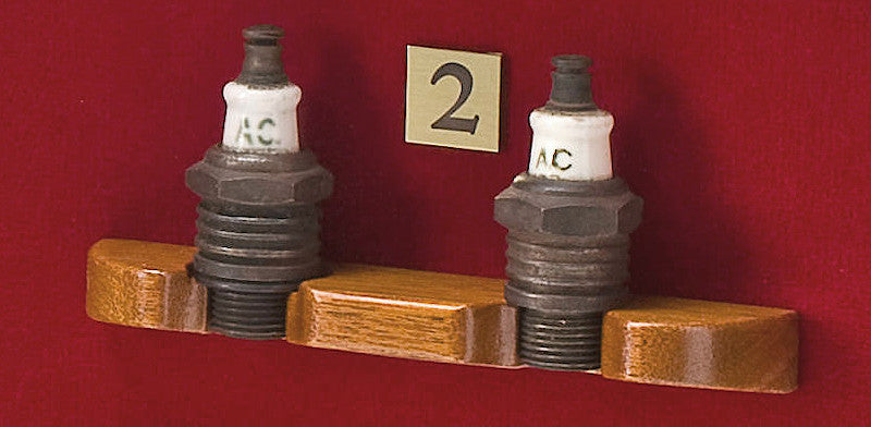 Original spark plugs from the engine of the Spirit of St Louis