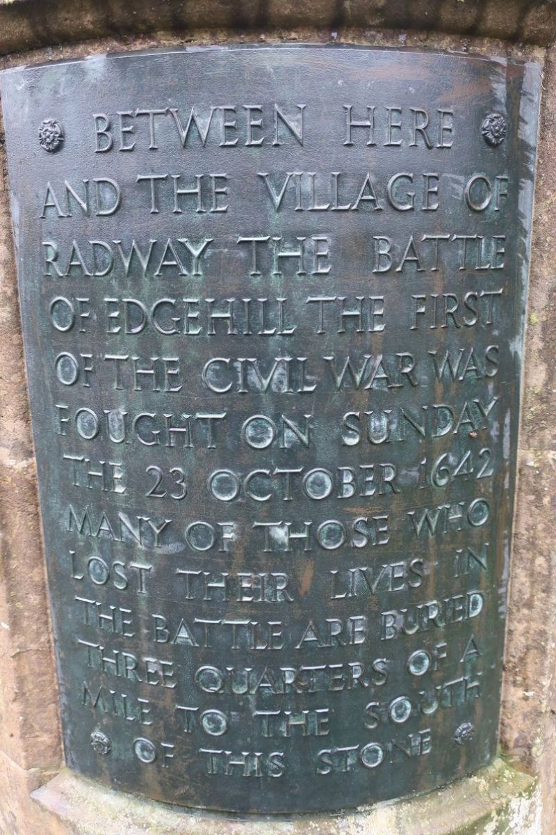 A memorial to the Battle of Edgehill
