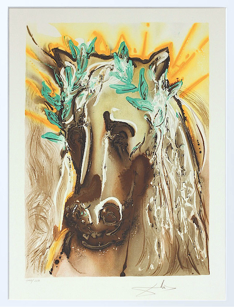 'Le Cheval du Printemps' - a stunning original print signed by Salvador Dali in 1973.