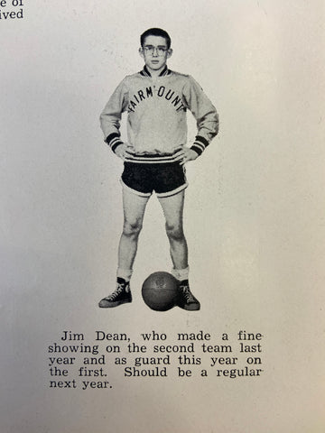 James Dean's high school year book photograph.