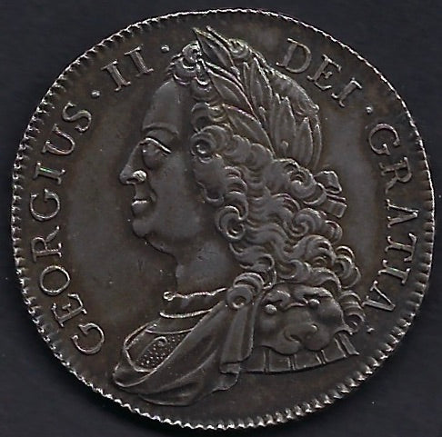 A George II silver crown