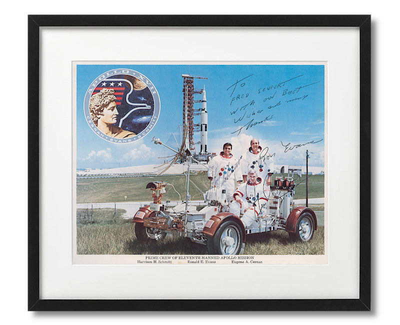 Paul Fraser Collectibles | Apollo 17 crew signed photo