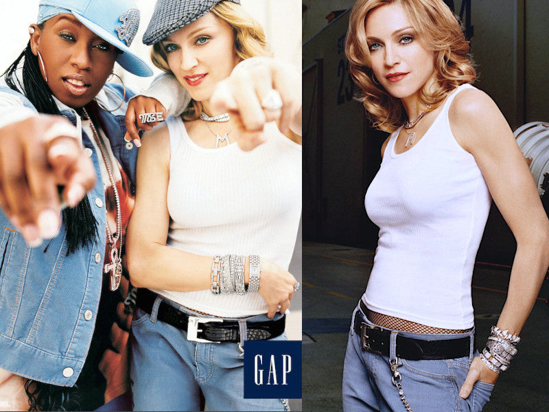 Madonna starred alongside rapper Missy Elliot, performing a remix of her two famous hits Into The Groove and Hollywood