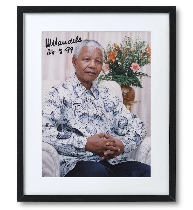 Paul Fraser Collectibles | Nelson Mandela Signed Photo