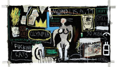 Basquiat Crown Hotel (Mona Lisa Black Background) 