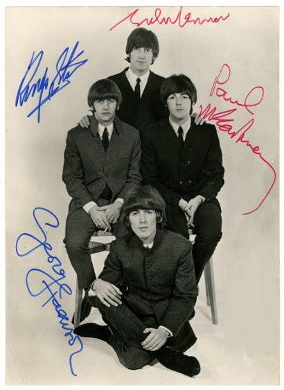 Beatles signed photo 