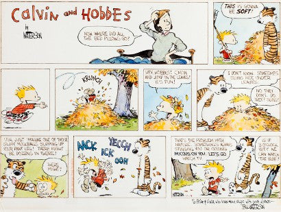 Calvin and Hobbes original artwork auction 