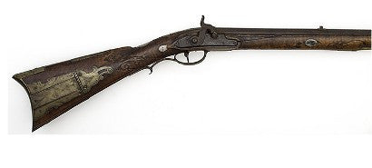 Kentucky rifle carved 