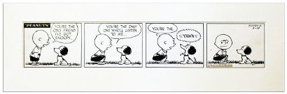 Peanuts Charles Schulz Charlie Brown Snoopy strip 