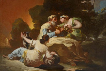 Francesco de Goya Lot and his Daughters 