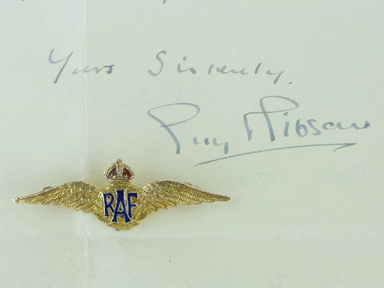 Guy Gibson's last letter & brooch 