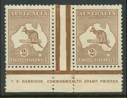 Harrison Kangaroo stamp pair 