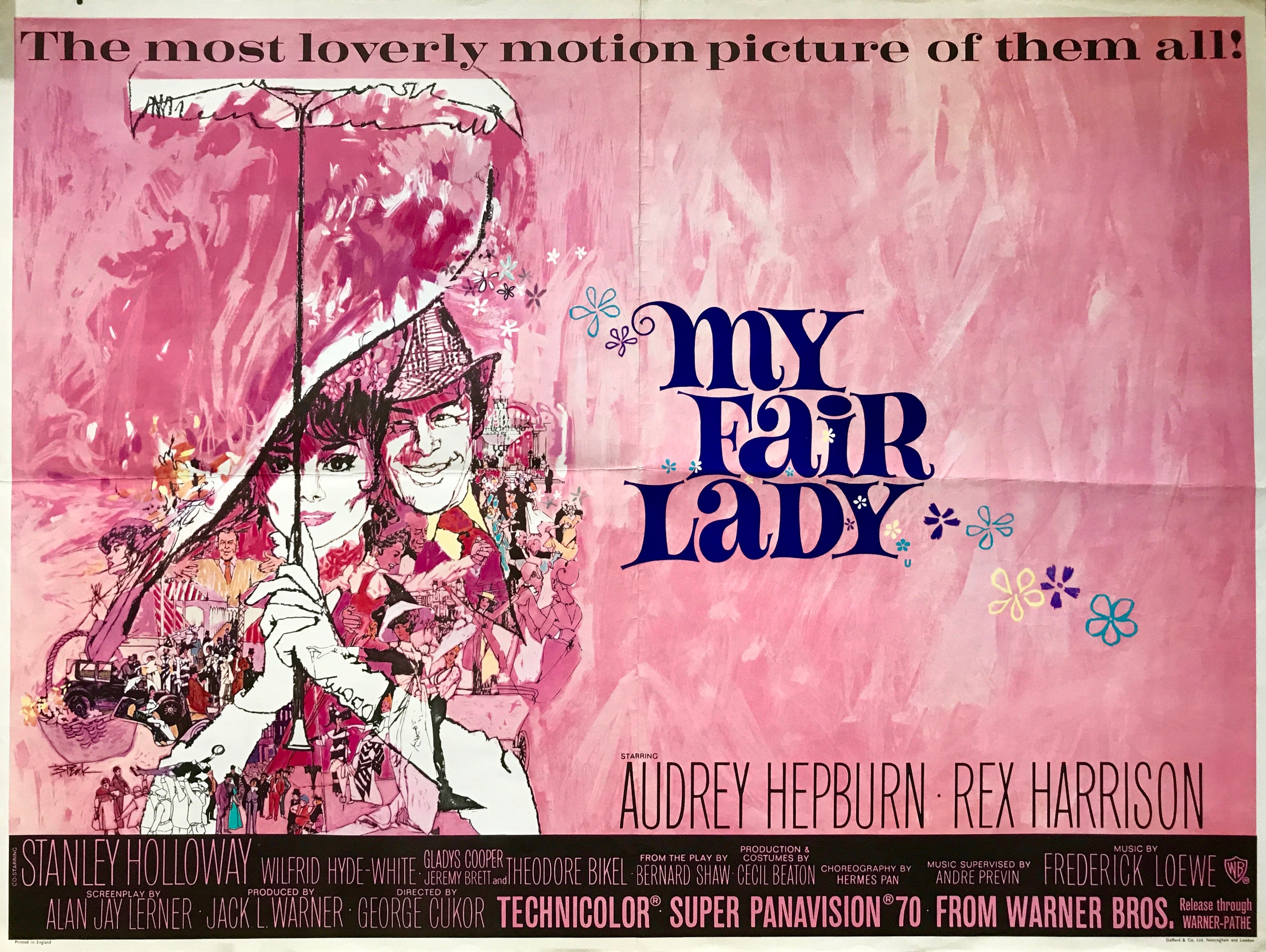 My Fair Lady vintage movie poster