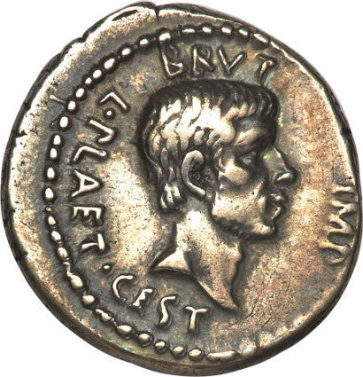 julius caesar coin front and back