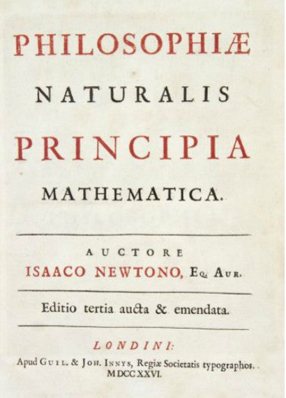 Isaac Newton Principia Mathematica 