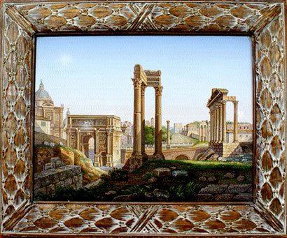 Italian micromosaic depicting Roman Forum 