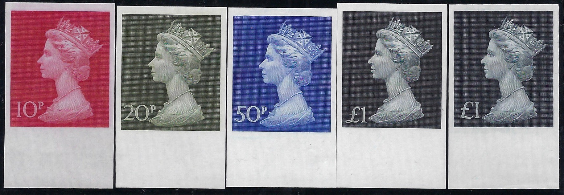 Machin head stamps