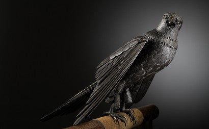 Japanese hawk sculpture 