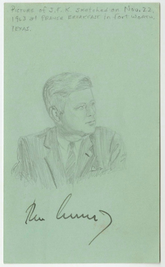 John F Kennedy's last signature?