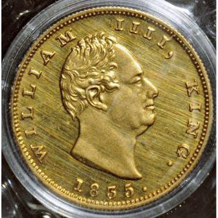 King William IV Double Mohurs obverse 