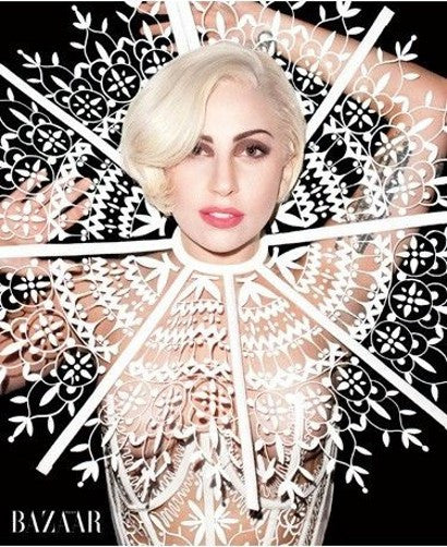 Lady Gaga Harper's Bizarre auction cover 