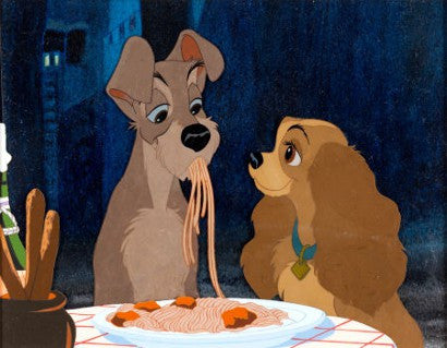 Lady and the tramp animation cel 