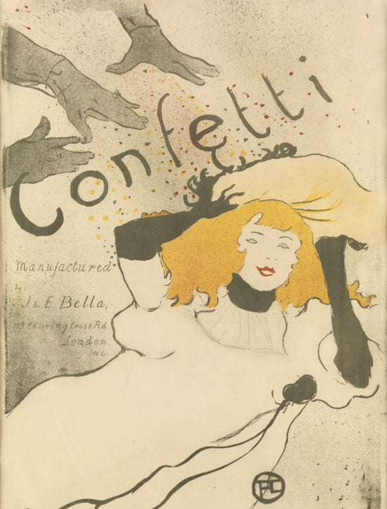 Lautrec poster confetti