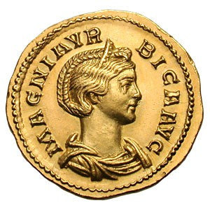 Magnia Urbica gold coin 