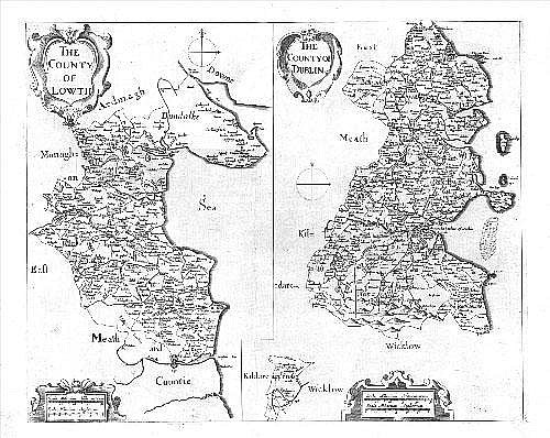 Early map of Dublin 