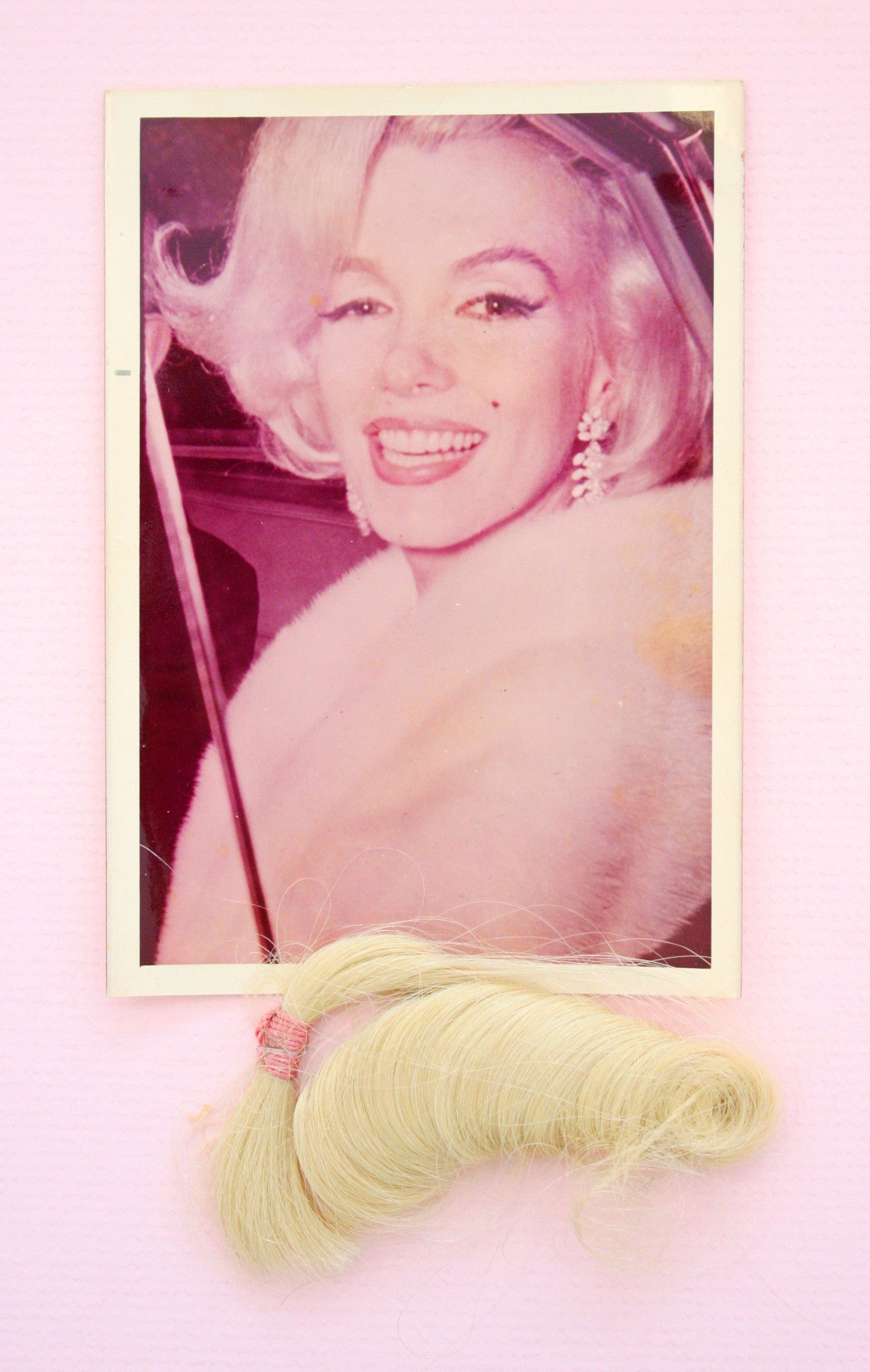 a lock of Marilyn Monroe's hair from her 1962 Happy Birthday appearance