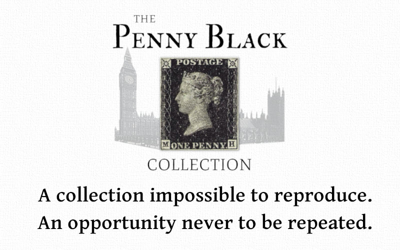 The Penny Black postage stamp collection