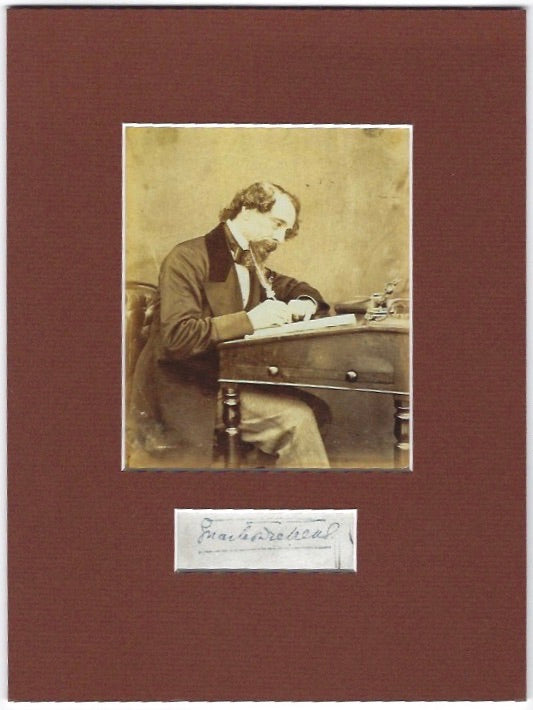 Charles Dickens autograph and photograph