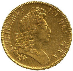 William III (1694-1702), gold Five Guineas, 1699