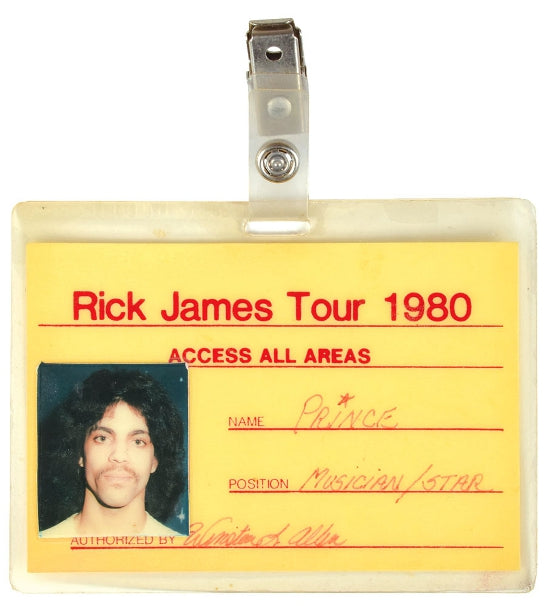 Prince backstage pass