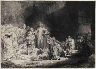 Rembrandt van Rijn Christ Healing the Sick 