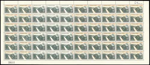 Rhodesia Nyasaland Hydro-electric colour error 