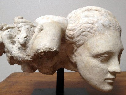 Roman Medusa Head marble statue 