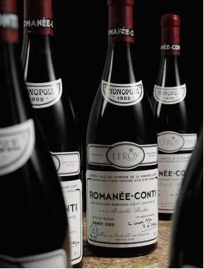 Romanee-Conti DRC wine bottles 