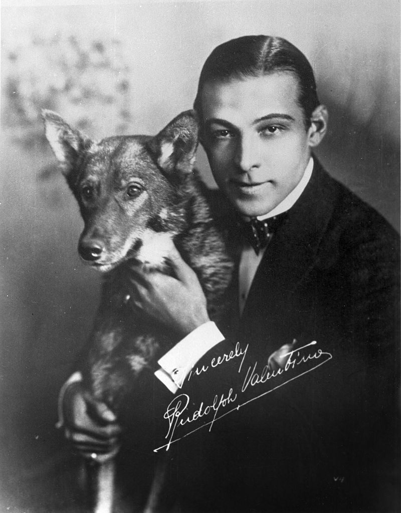 A signed photograph of Rudolph Valentino from Orange County Archives