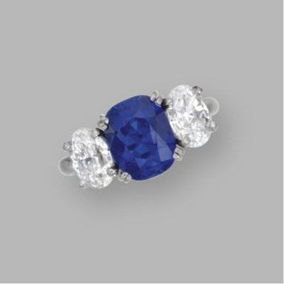 Sapphire diamond ring 