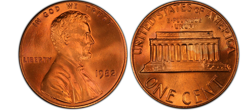 1982 Lincoln small date cent