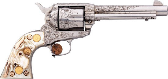 Colt single action steer head pearl grips 