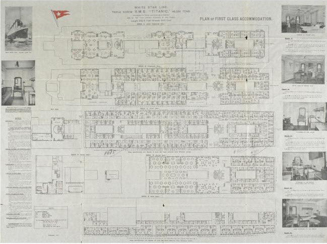 Titanic first class deck plan 