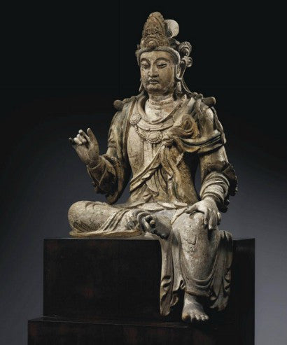 Yuan dynasty wooden guanyin sculpture 
