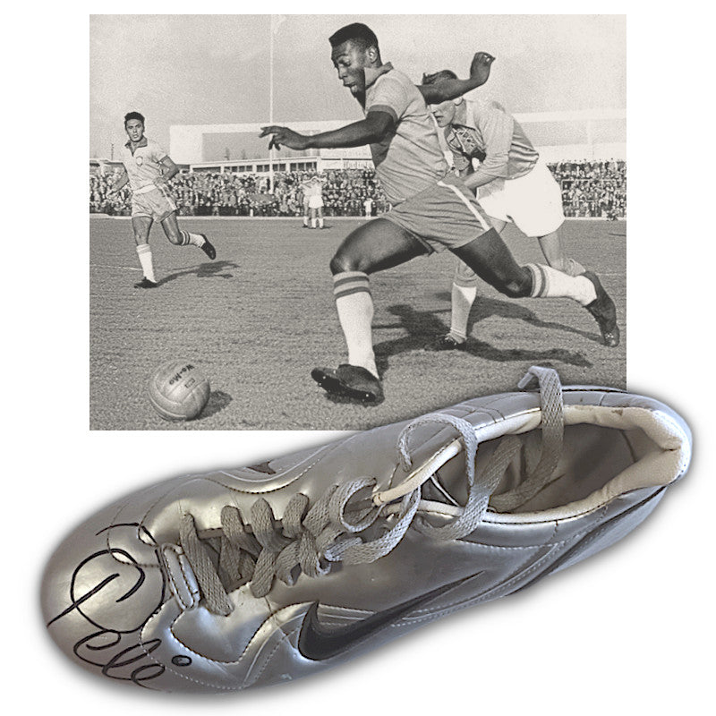 Paul Fraser Collectibles | Pele autographed football boot